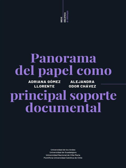 Title details for Panorama del papel como principal soporte documental by Adriana Gómez Llorente - Available